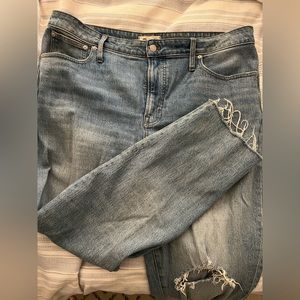 Madewell The Perfect Vintage Jean | Raw Hem / Distressed | Size 34